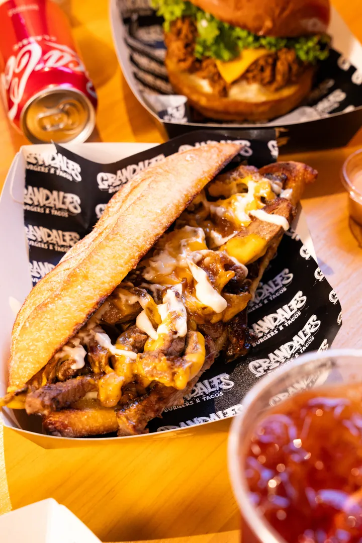 Loaded fries and sauce